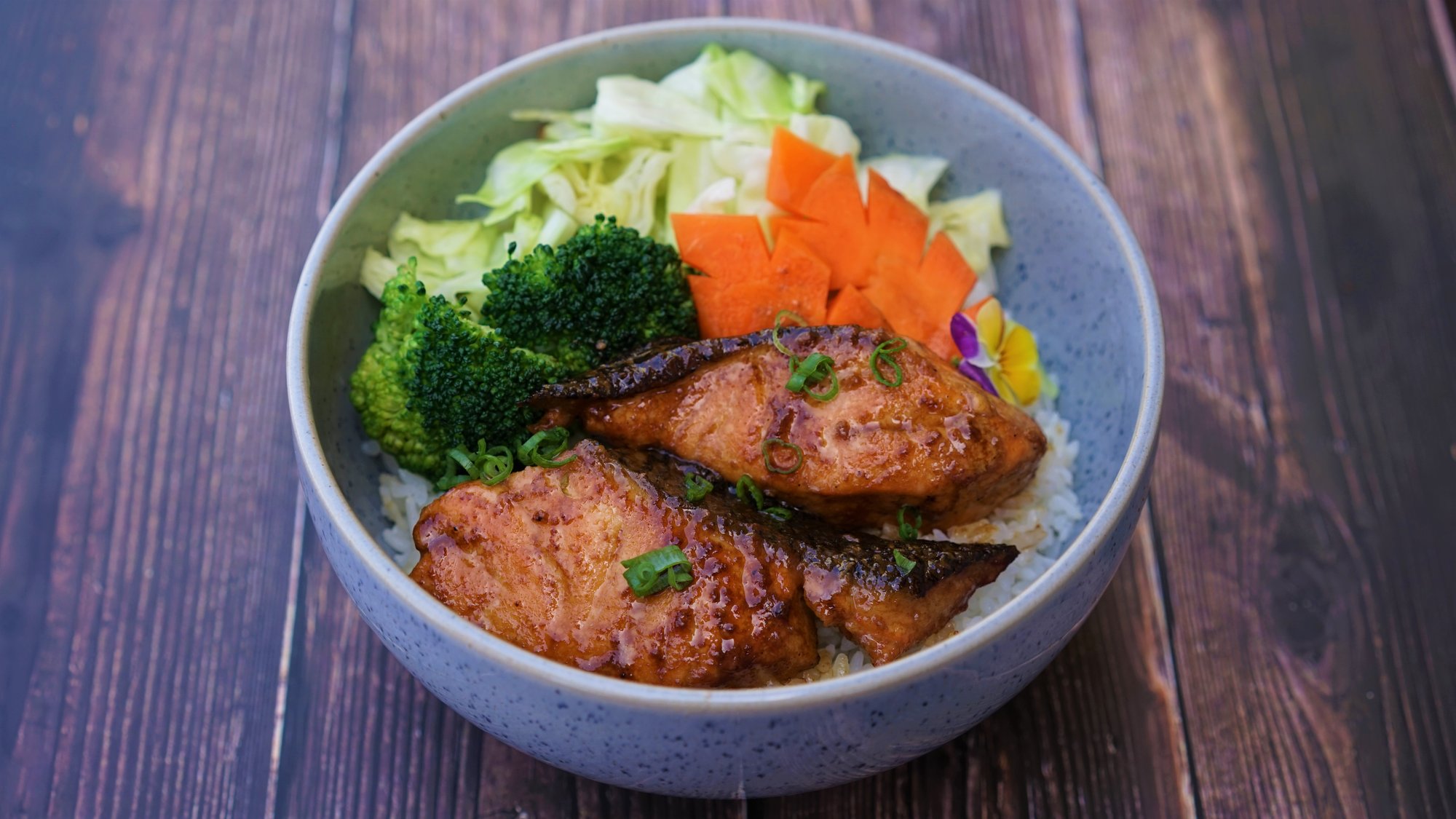 Salmon Teriyaki Bowl