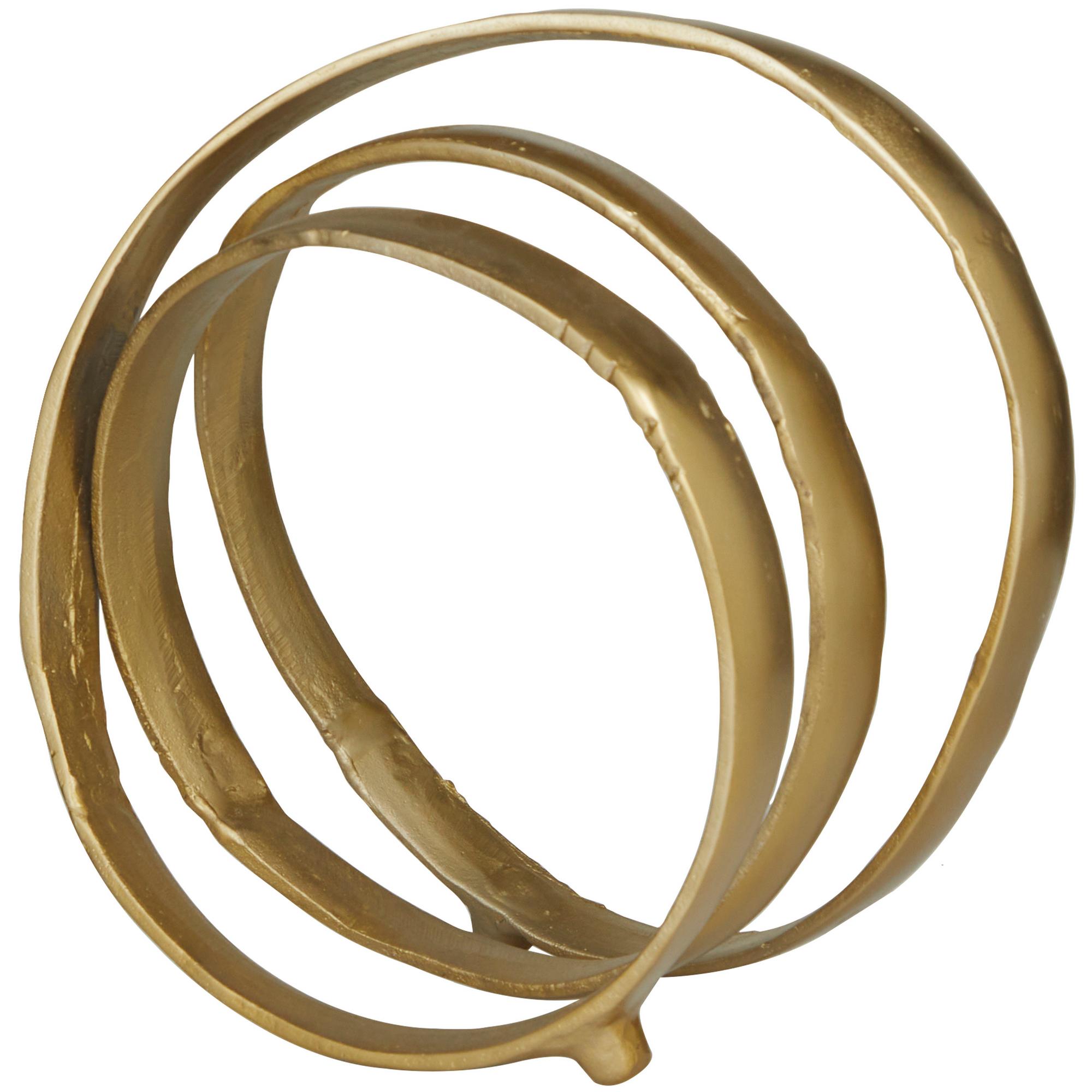 Gold Abstract Sculpture