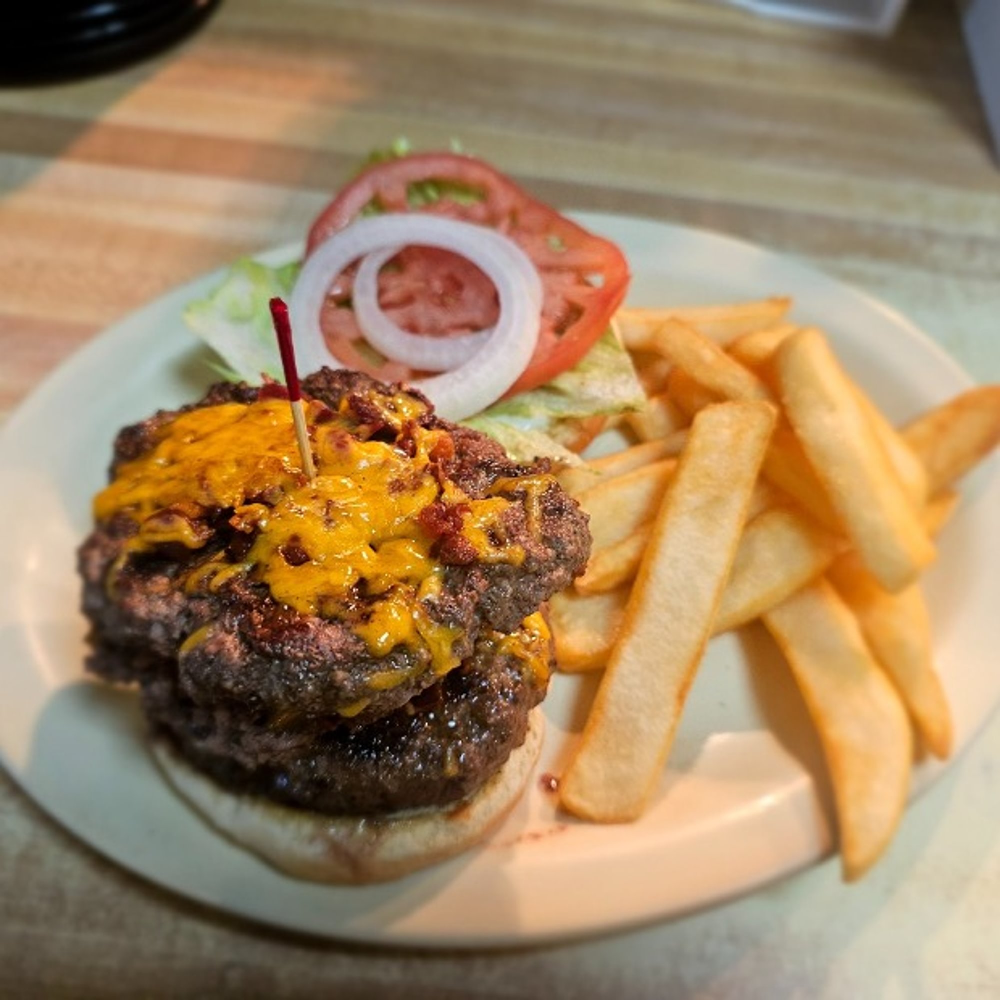 I/O Bac ched burger