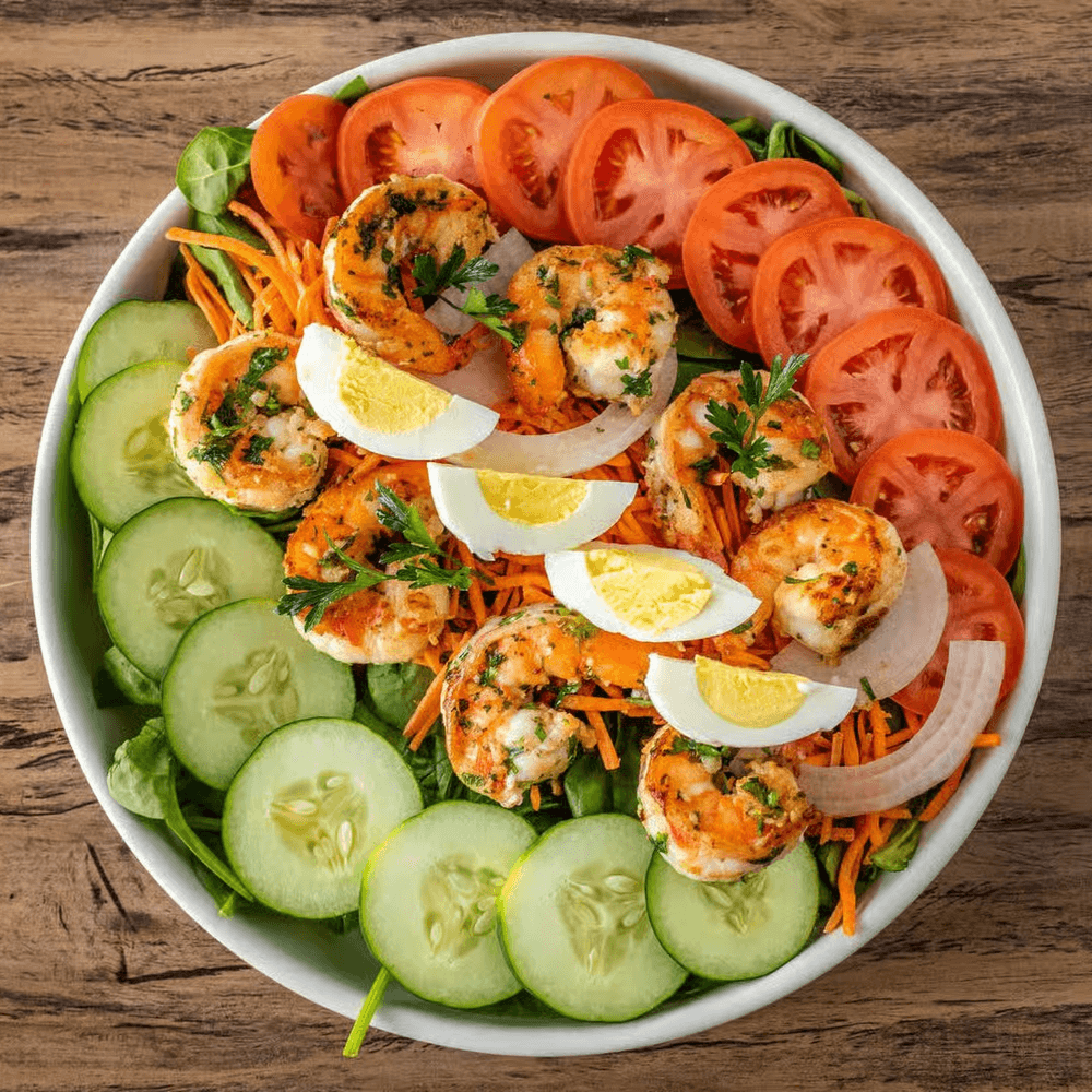 Shrimpy salad