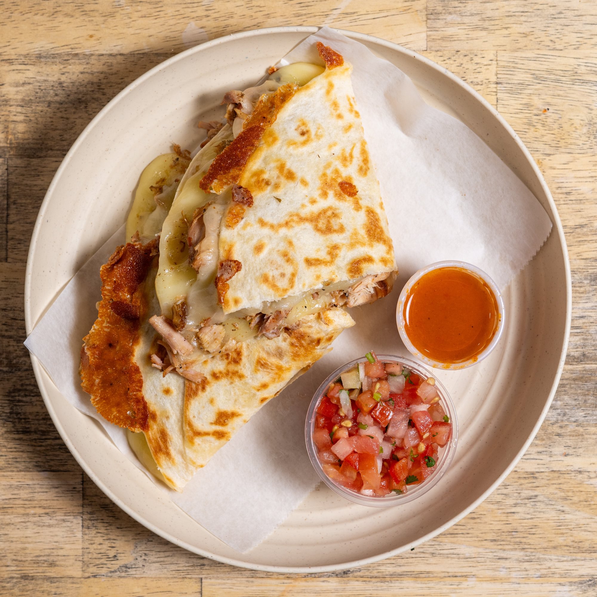 10 Quesadillas Pork or Chicken
