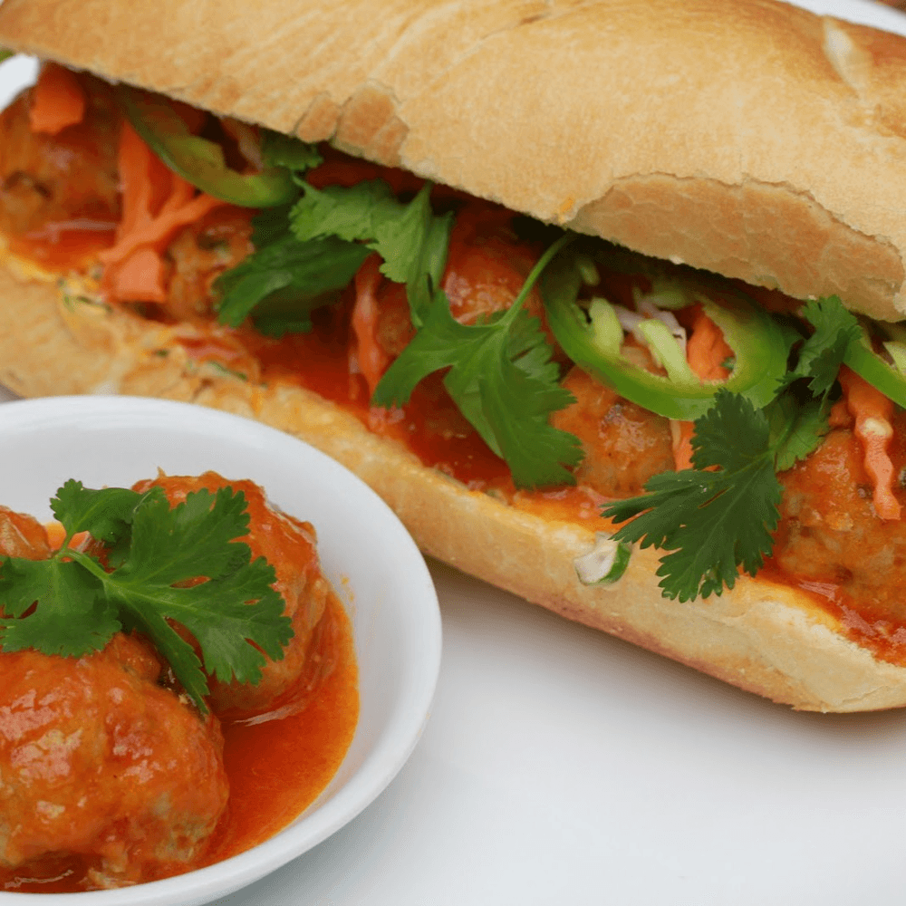 BM2. Meatball or Pork Patties Sandwich