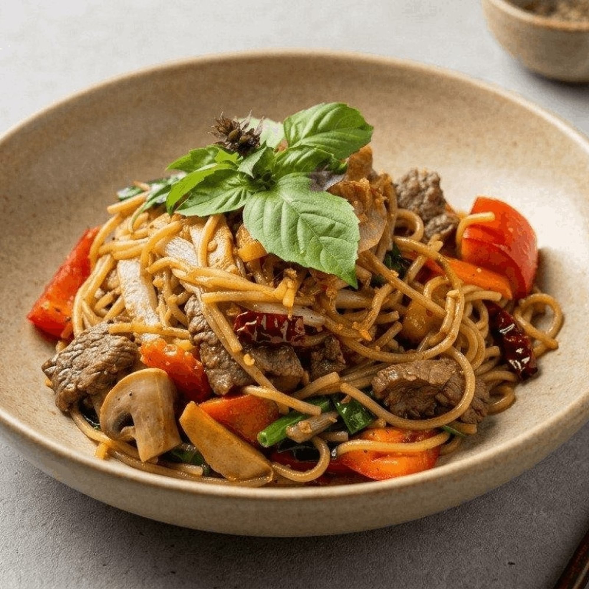 Spicy Spaghetti Drunken Noodles