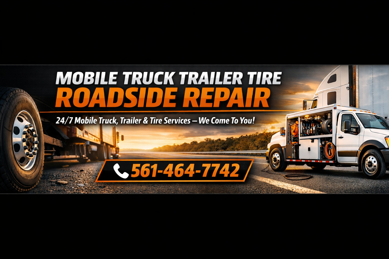 MOBILE TRUCK TRAILER TIRE ROADSIDE REPAIR