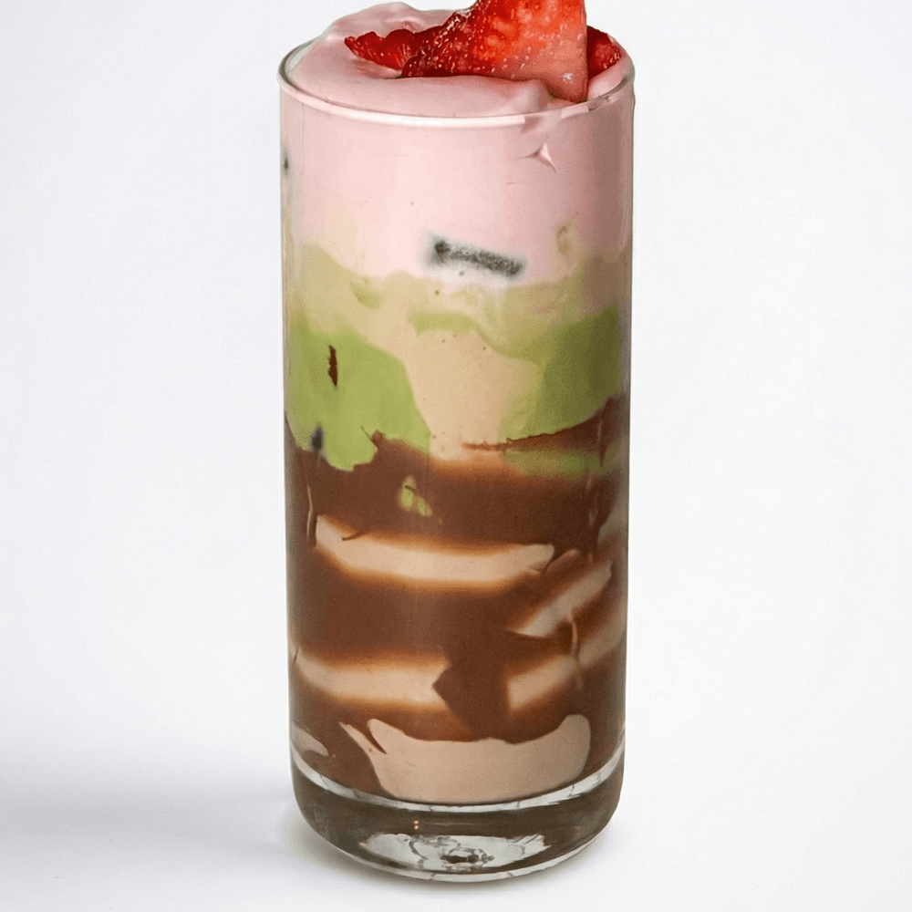Strawberry nutella Matcha latte