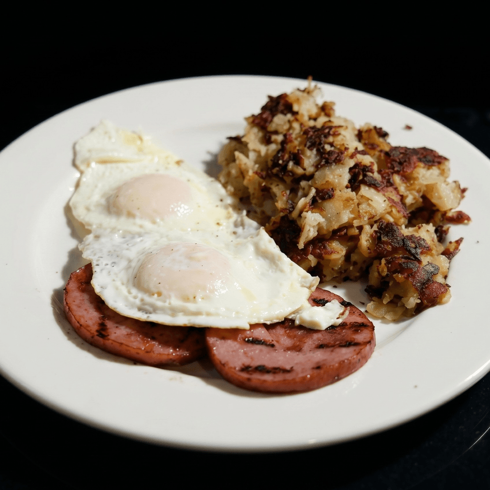 Two Eggs with Meat