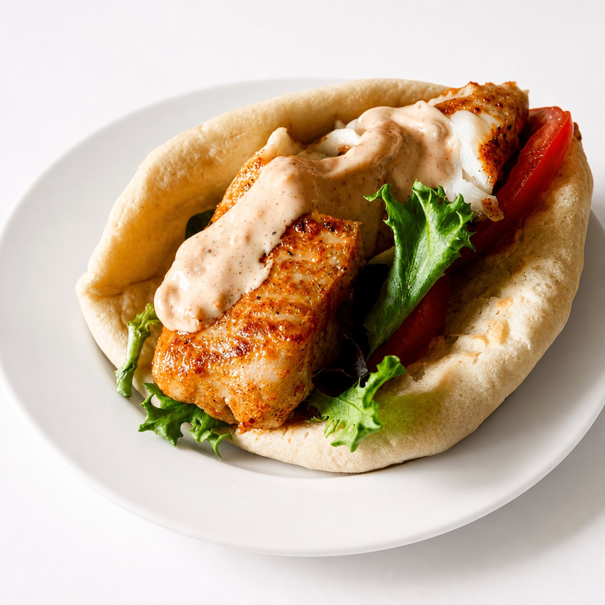 Tilapia Fish on Pita