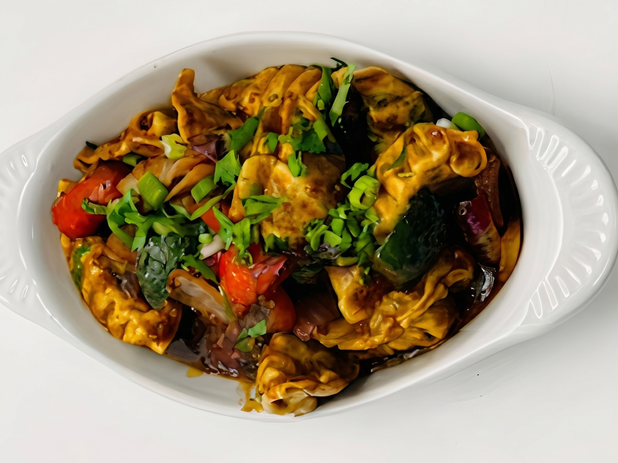 Manchurian Chicken Momos (10 pcs)