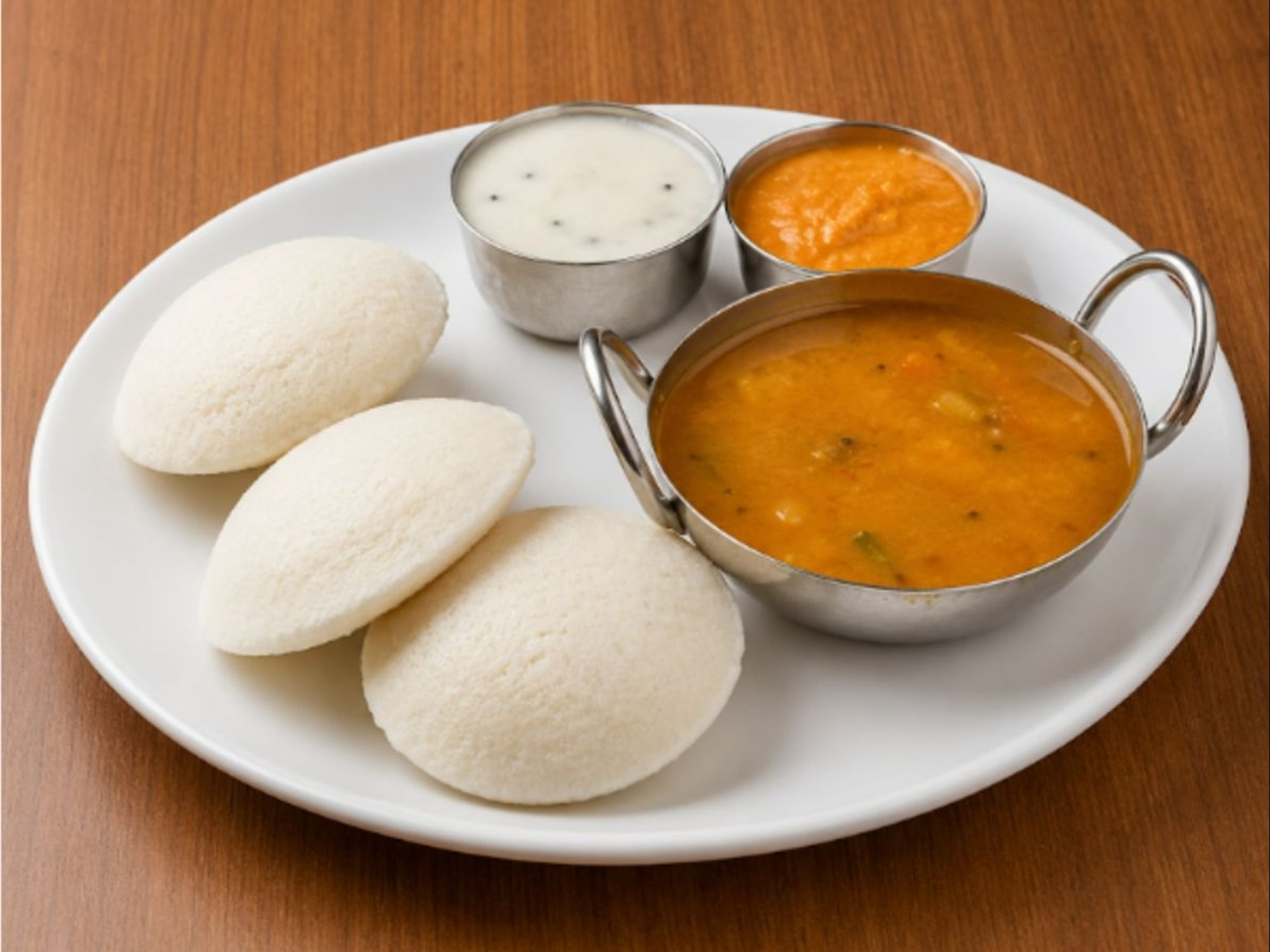 Idli (3Pc) With Chutney Sambar