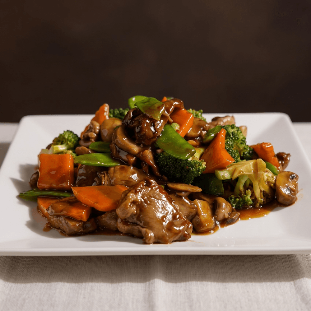 BBQ Pork with Vegetables