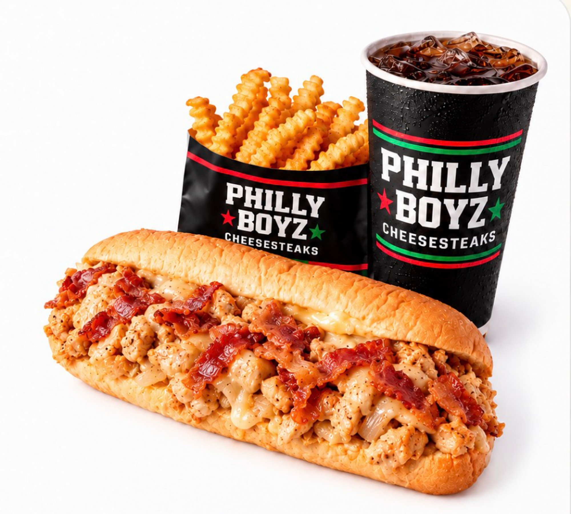 Chicken Bacon Philly Combo