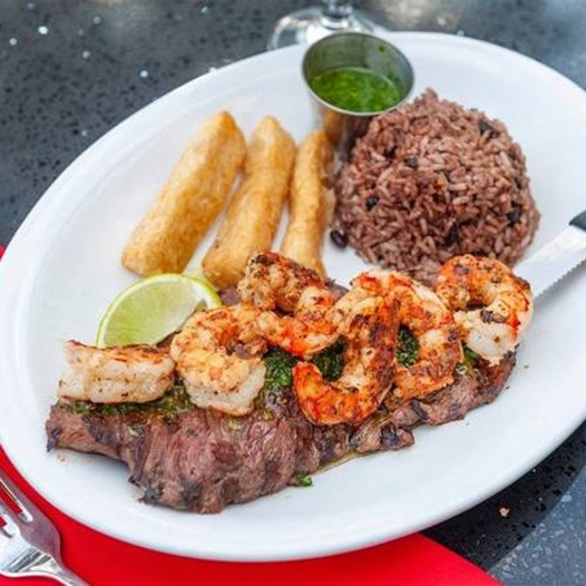 Steak and Shrimp / Mar Y Tierra