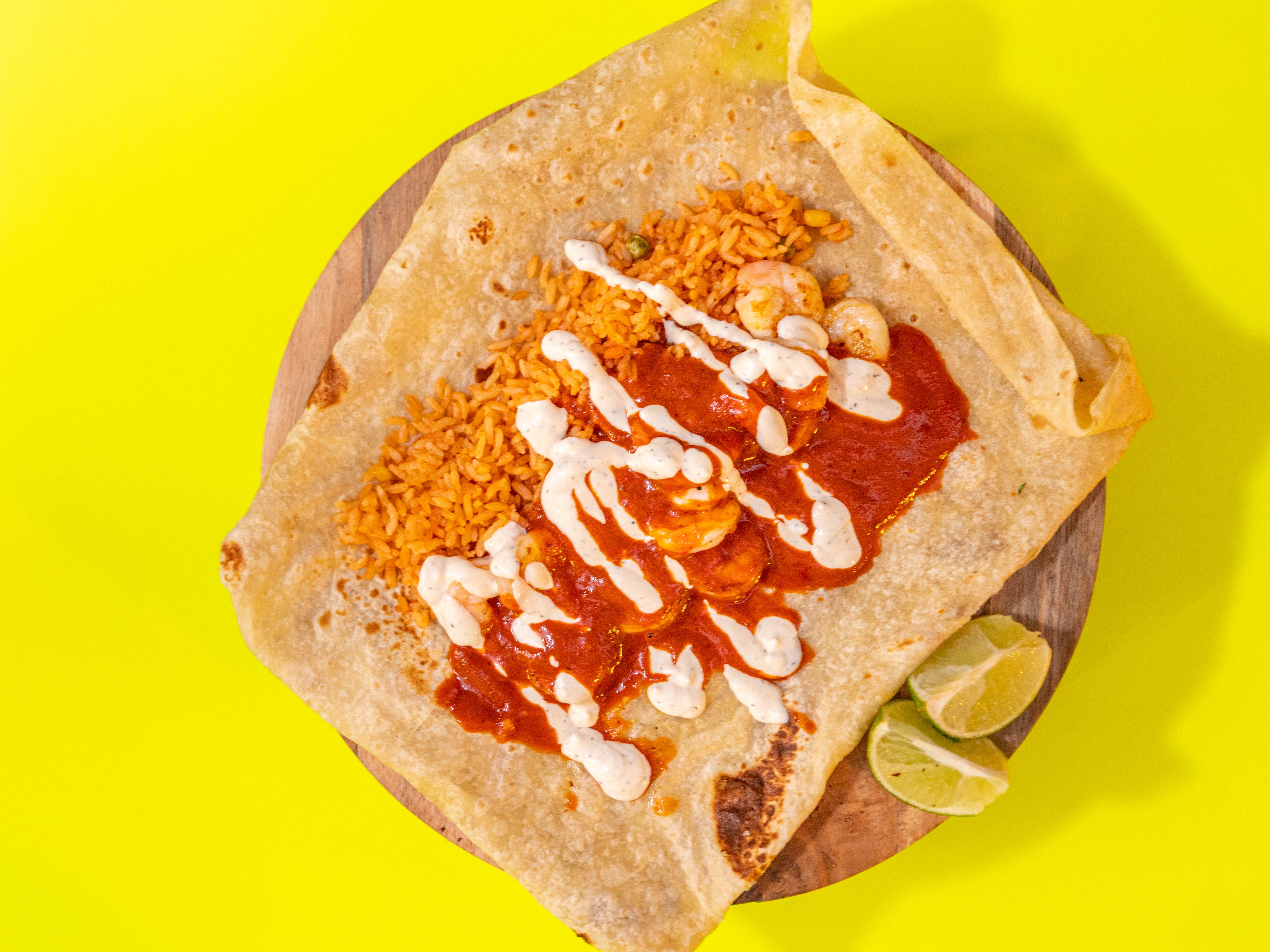 Diablo Shrimp Burrito