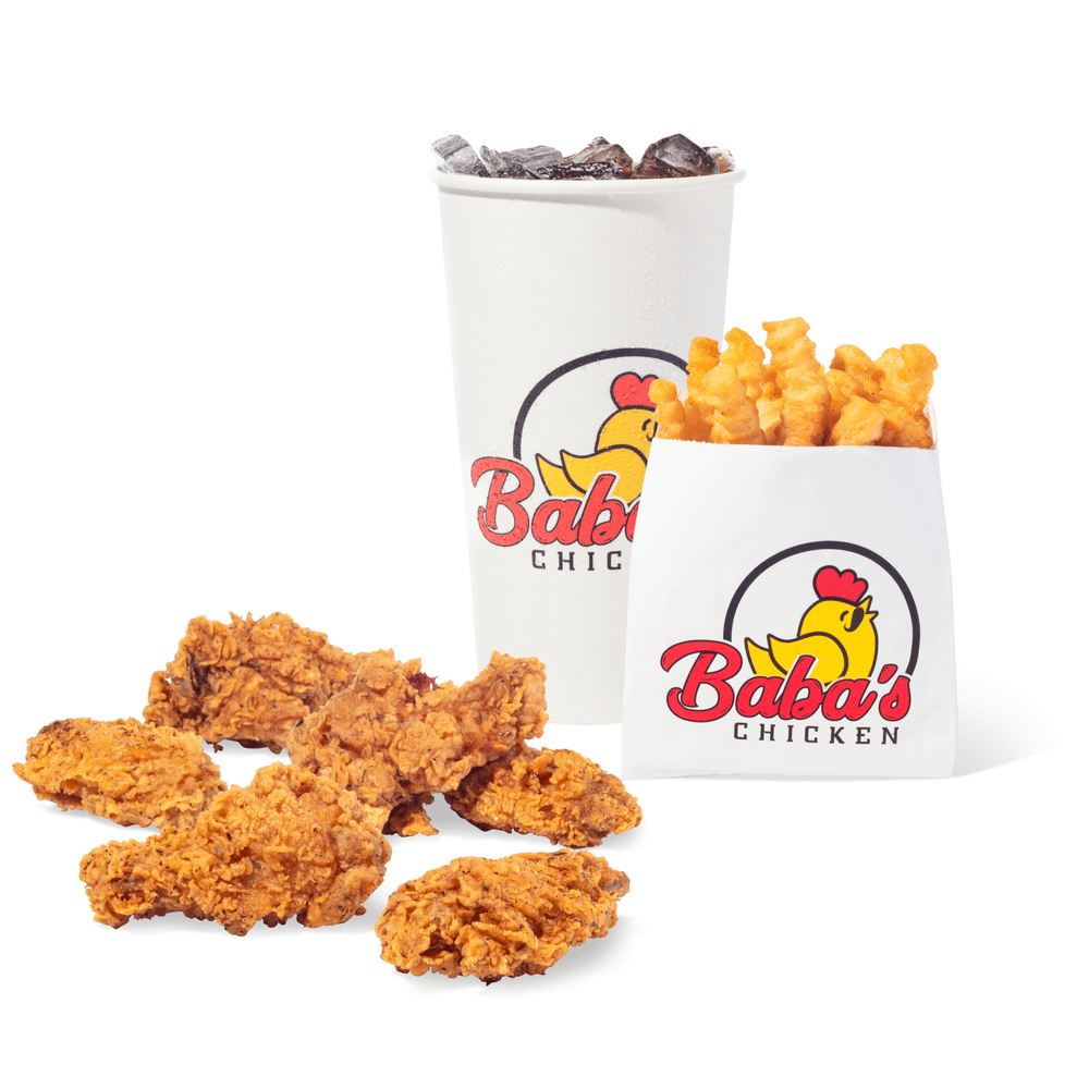 6 Piece Chicken Wings Combo