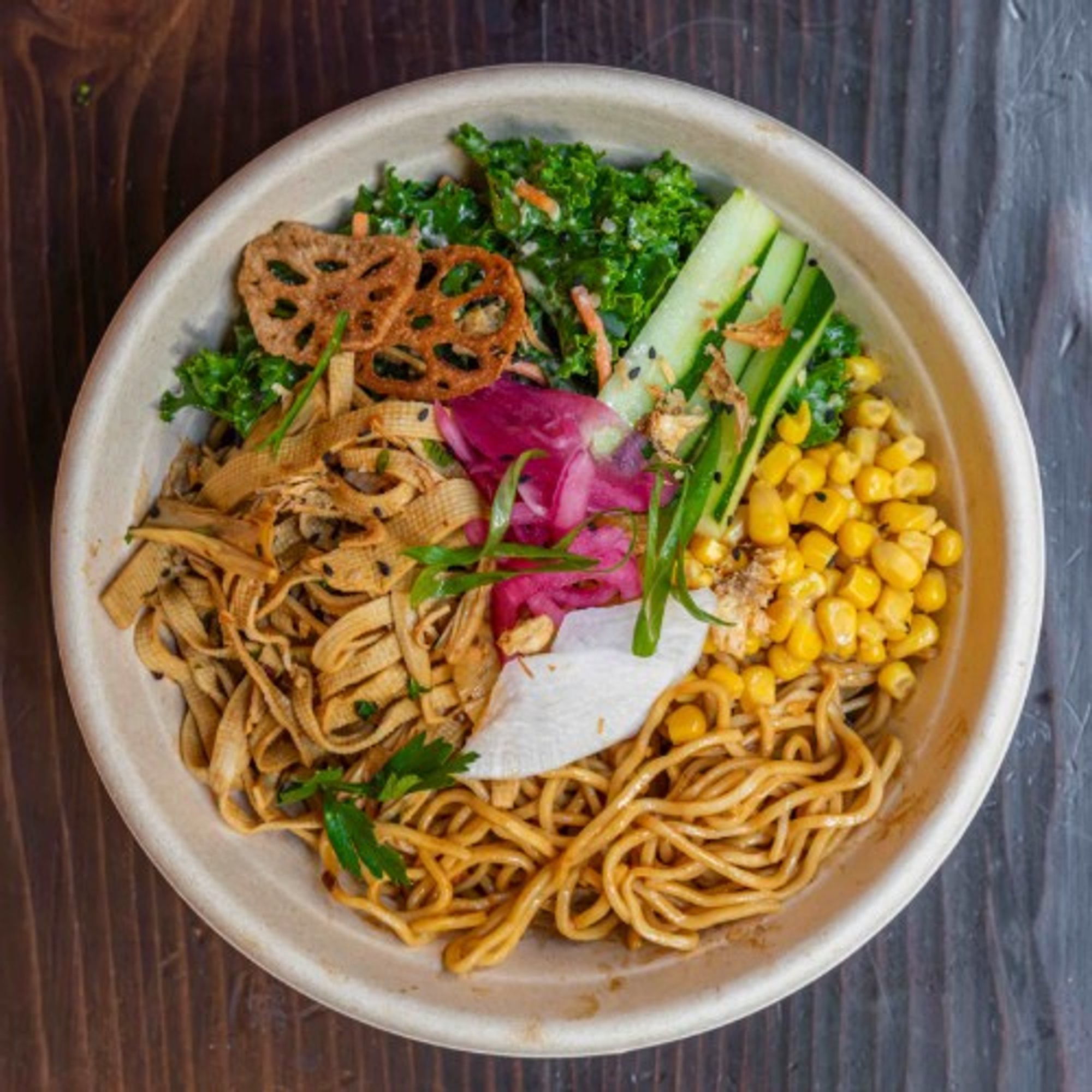 N5) Tofu Yuba Sesame Noodle Bowl
