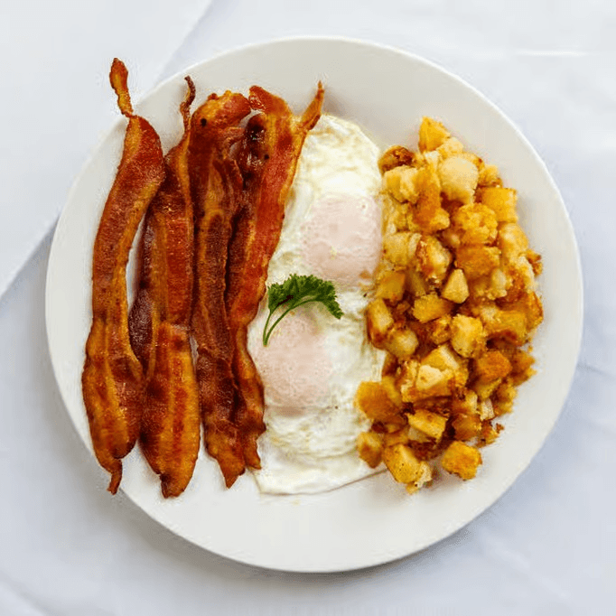 Eggs with Sausage Ham or Bacon