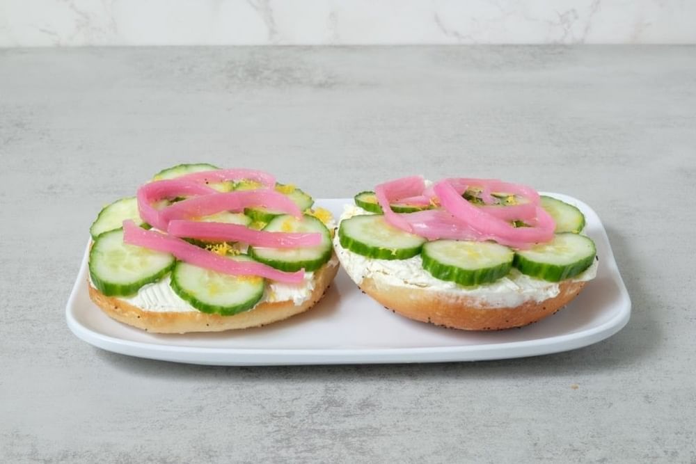 Open Face Cucumber Crisp