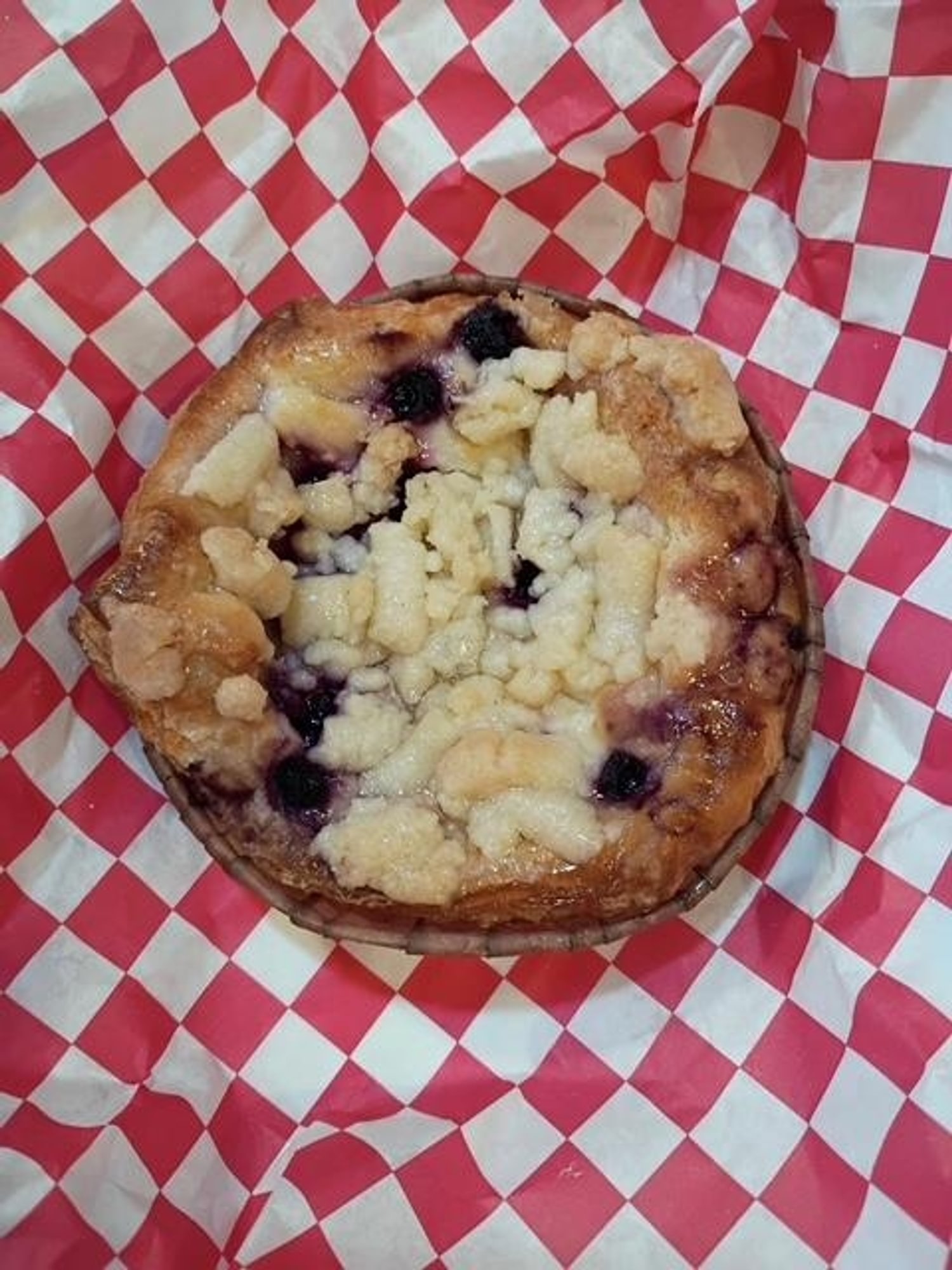 Blueberry Cheesecake Caramelized Croissant