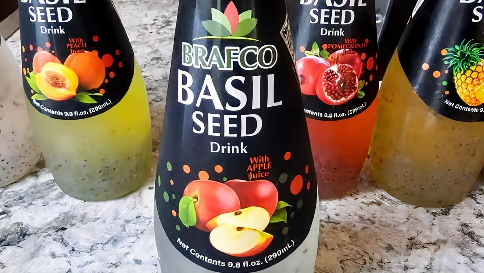 Basil Seed Drink Apple