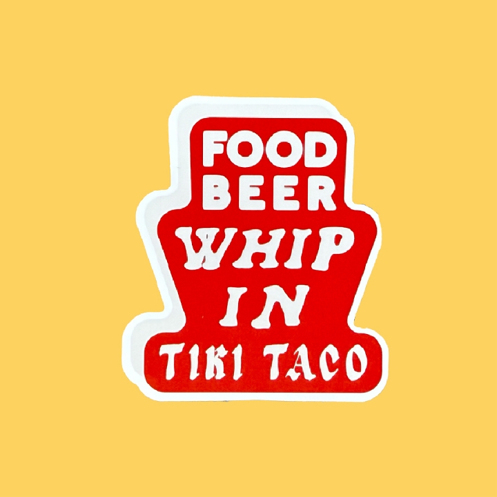 FOOD BEER STICKER