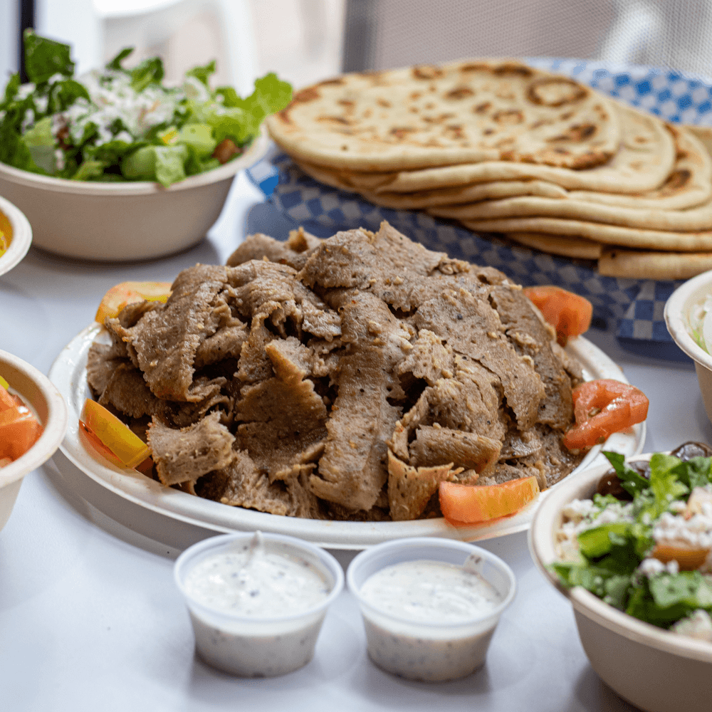 Double Gyro Plate with French Fries or Rice
