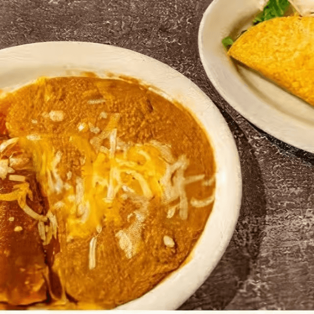 One Beef Enchilada, One Tamale & Beef Taco