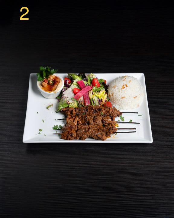 combo shish kebab plate