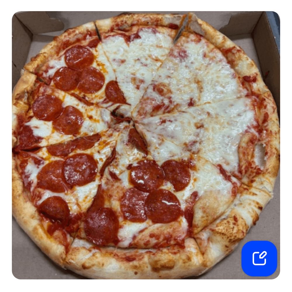 1/2 Pepperoni Pizza (Small 12”)