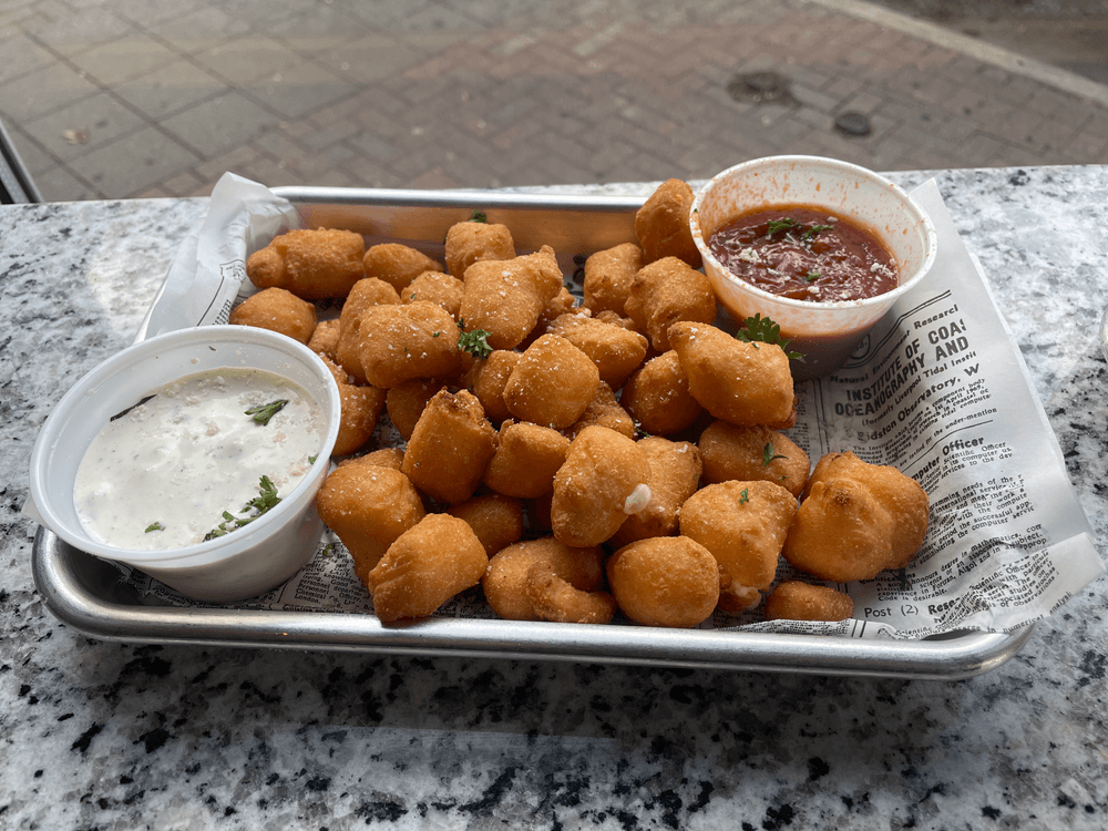 Cheese Curds with Ranch