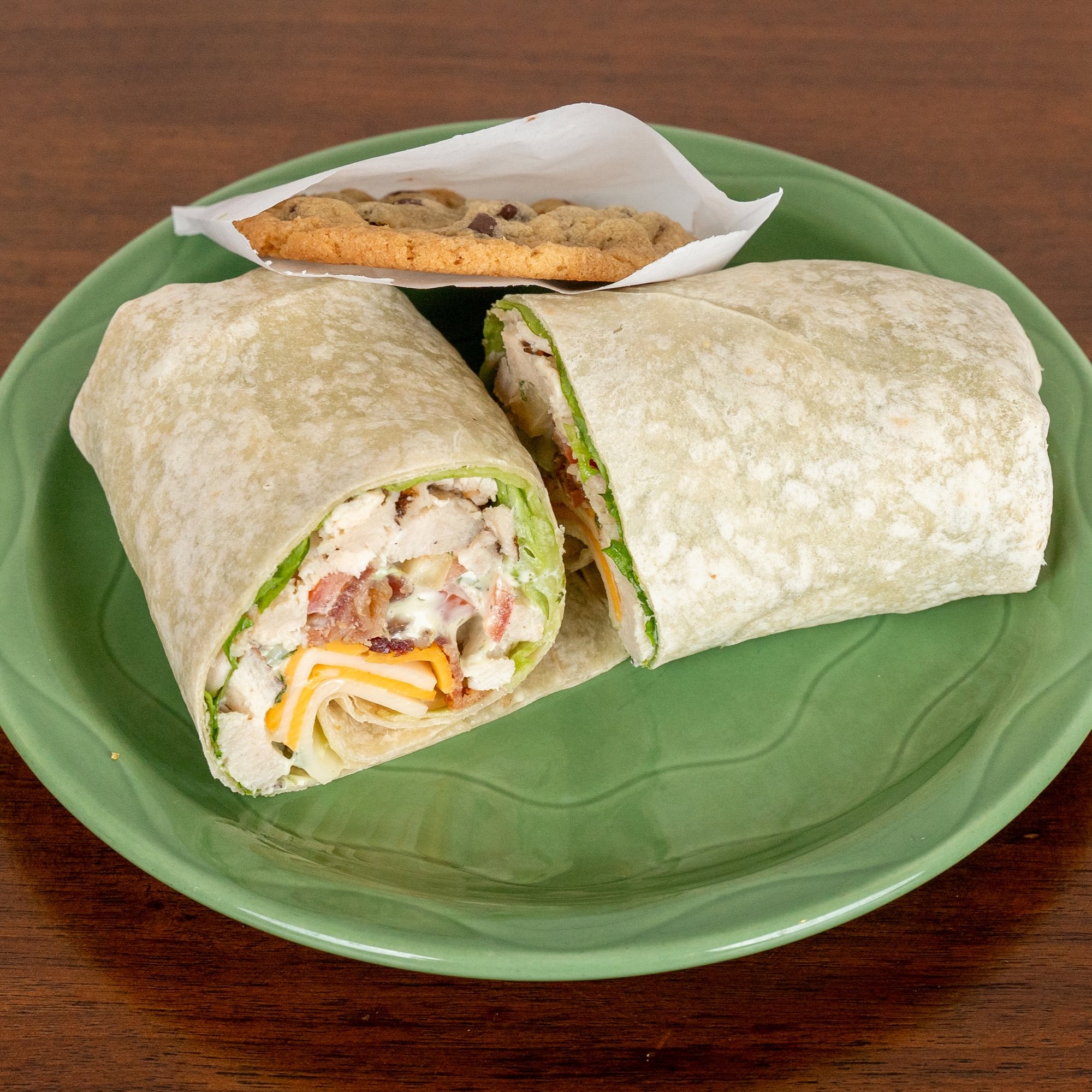 Half Chicken Bacon Pesto Wrap