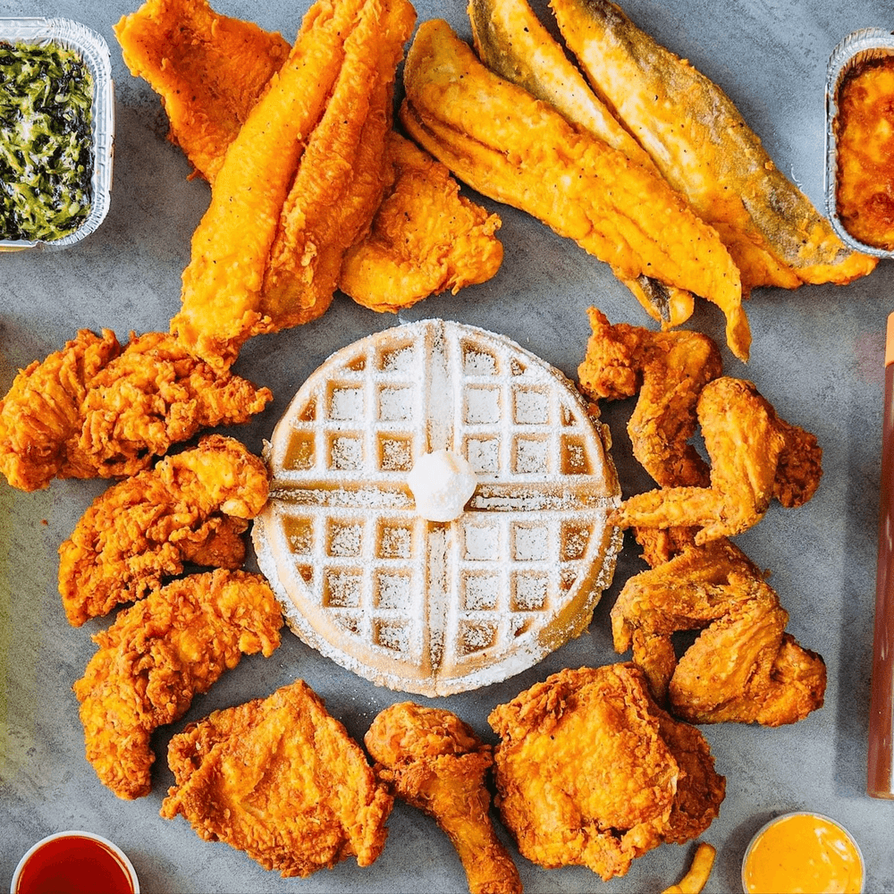 2 Pieces Chicken & 2 Pieces Catfish with 1 Side