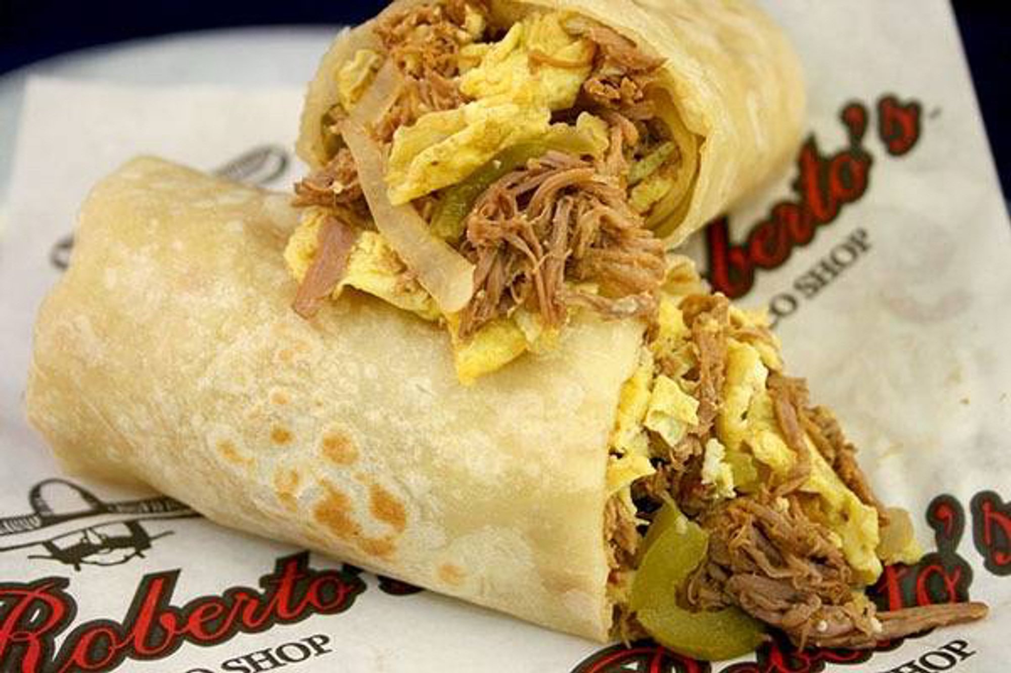 Machaca Breakfast Burrito