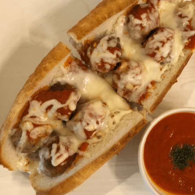Meatball Parmigiana Sub