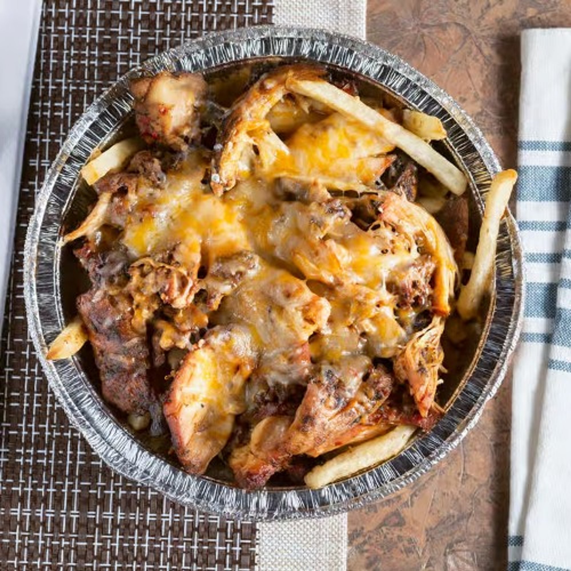 Jerk Chicken Cheese Fries