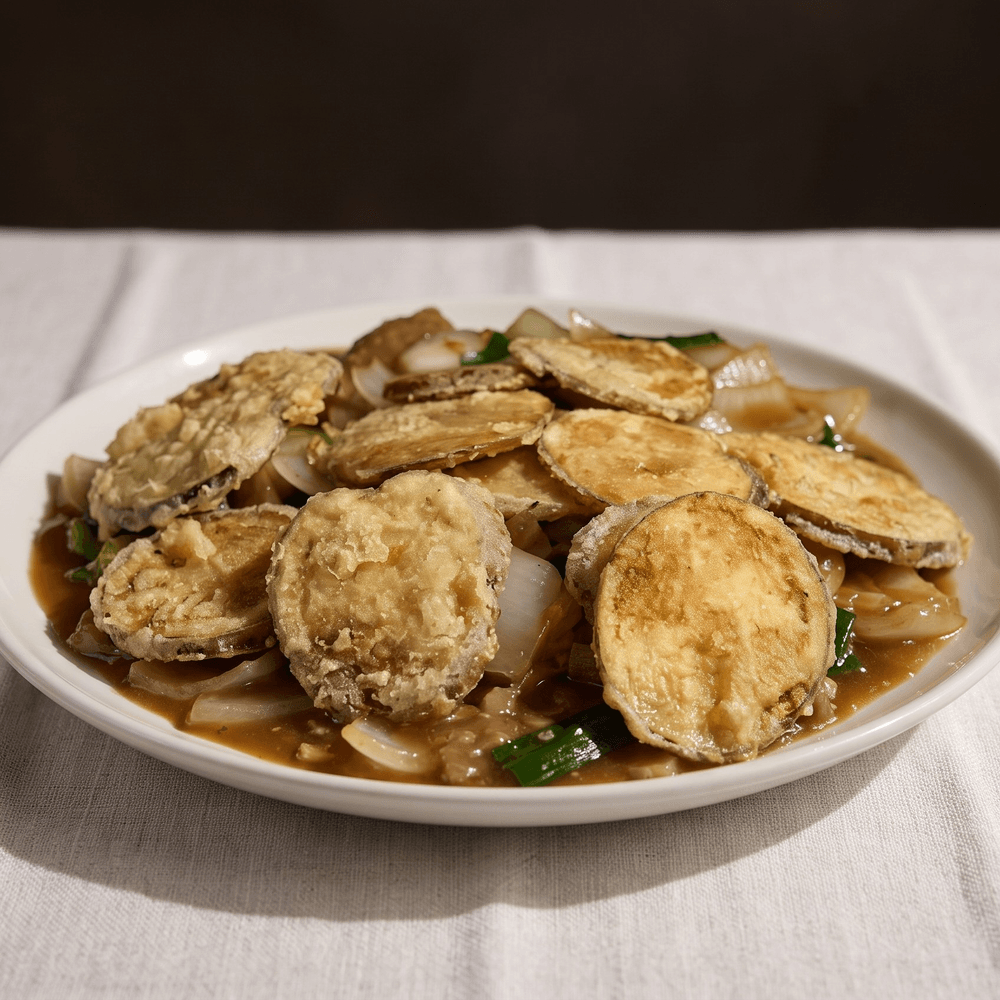 Beef with Crispy Potato Chips