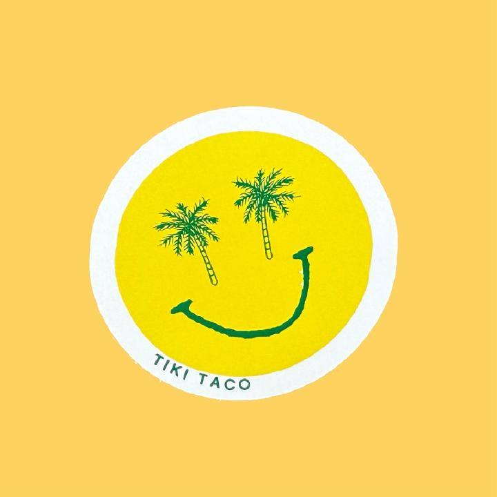 PALM SMILEY STICKER