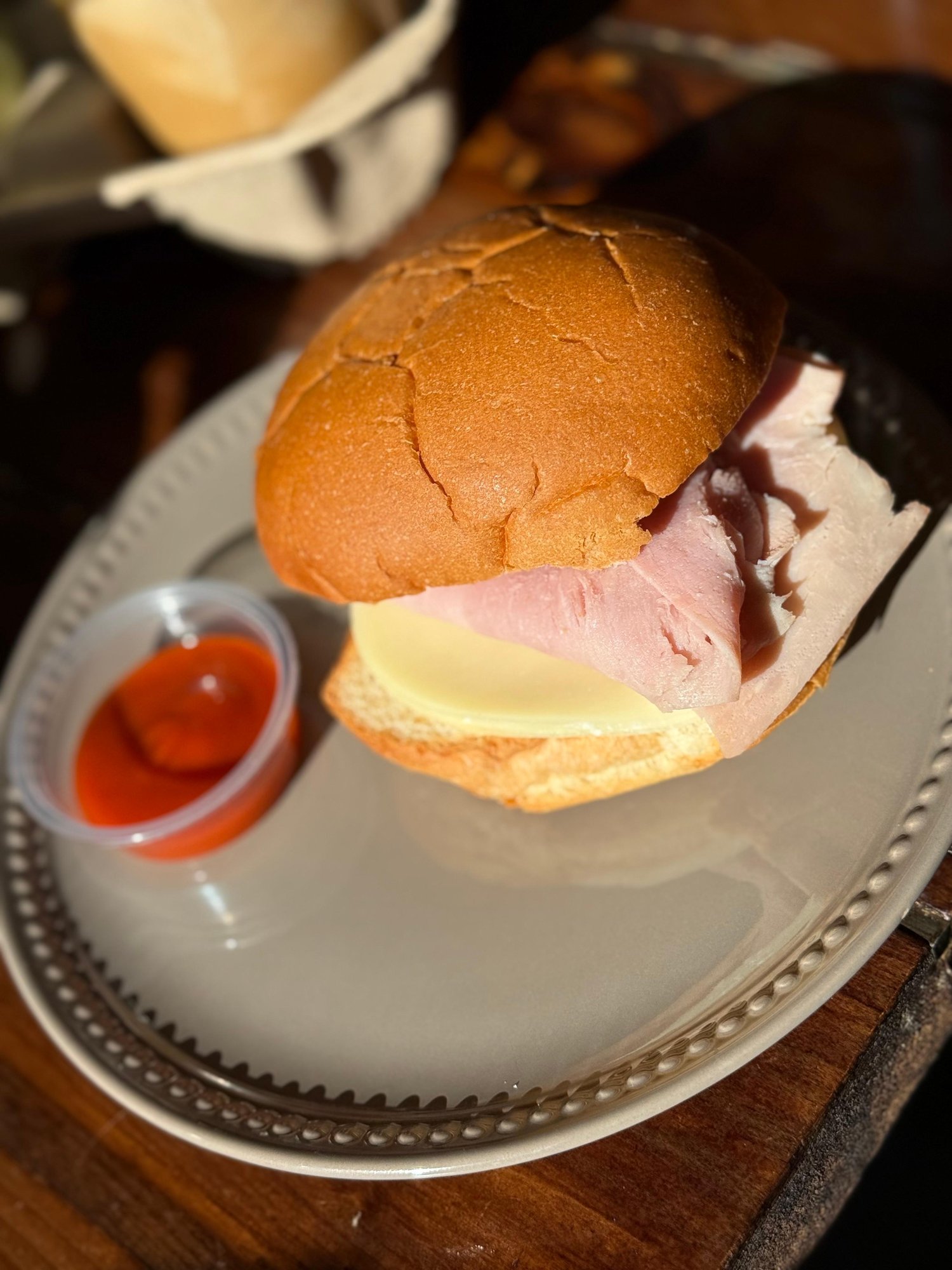 BRIOCHE HAM AND CHEESE