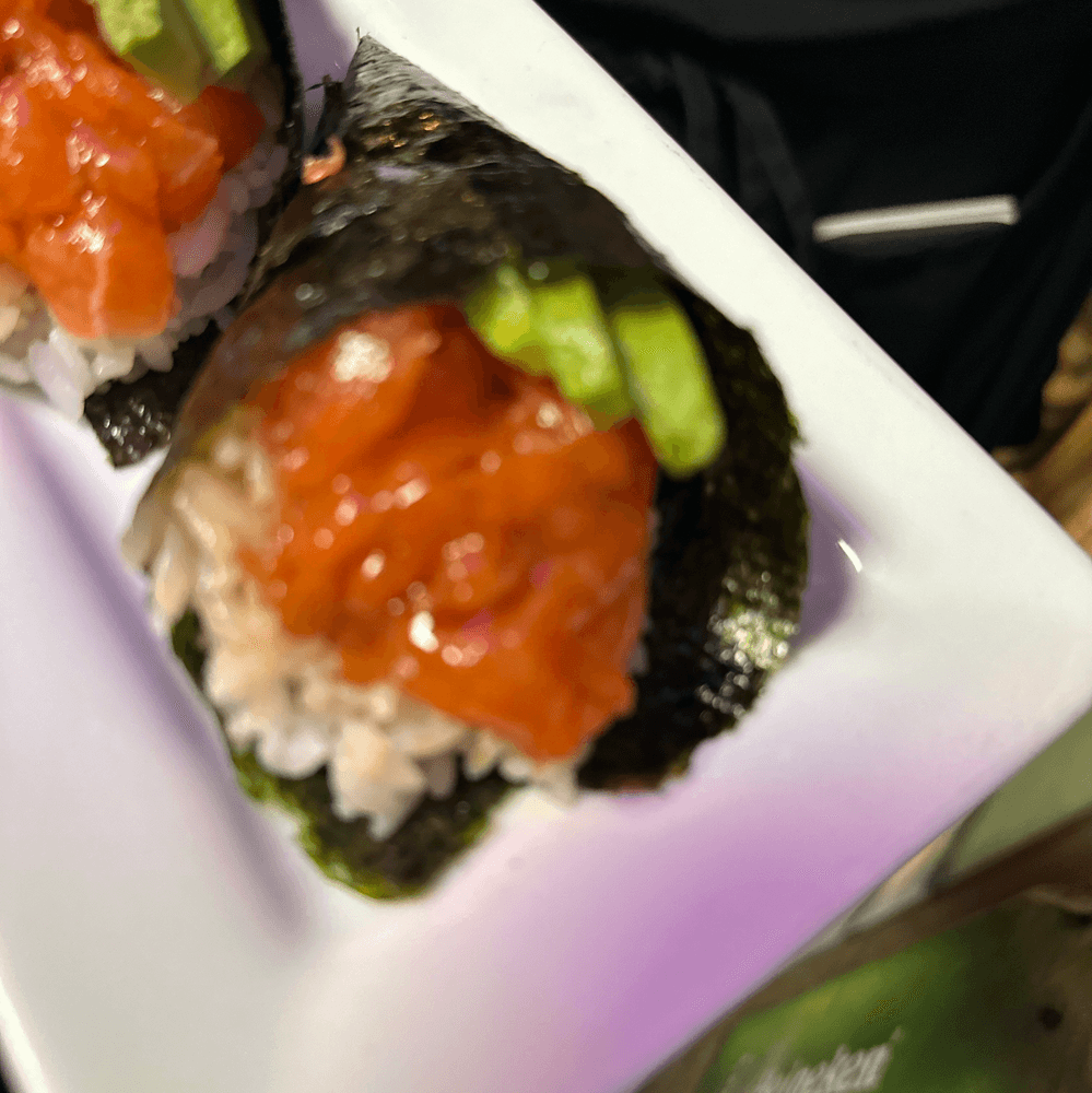 Salmon Avocado Hand Roll