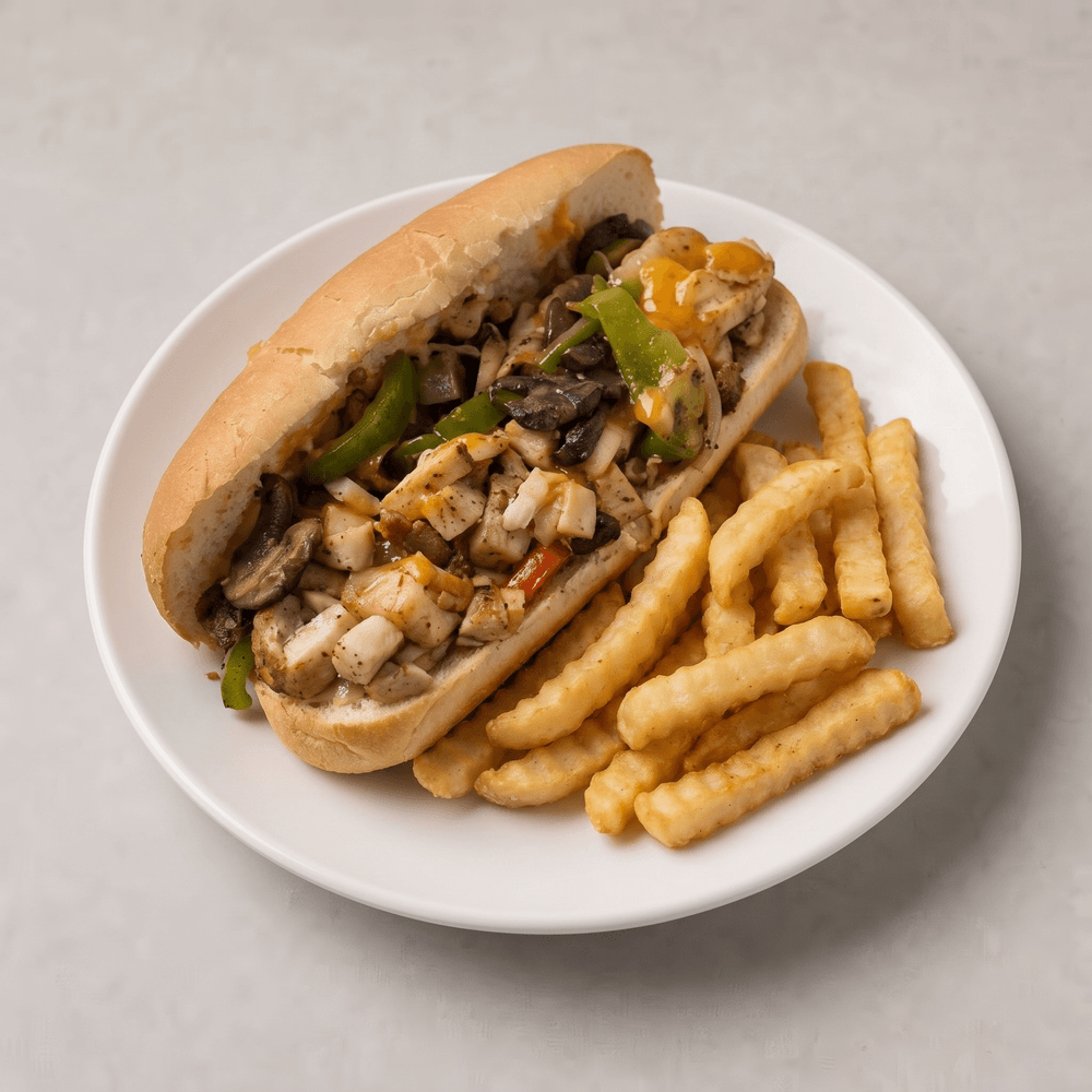 Chicken Philly Steak Sandwich