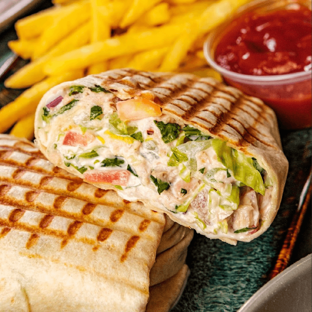 Tuna Wrap With Fries