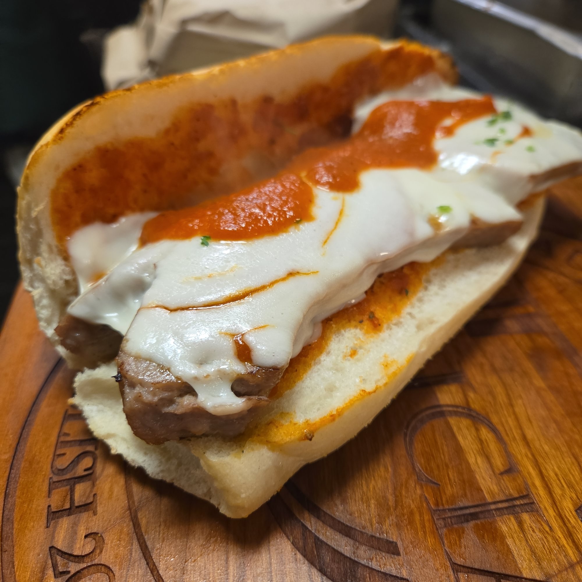 Large Sausage Parmigiana Sub