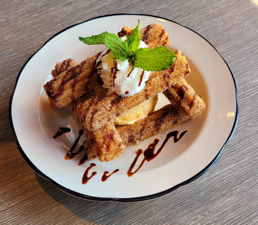 Churros With Ice Cream