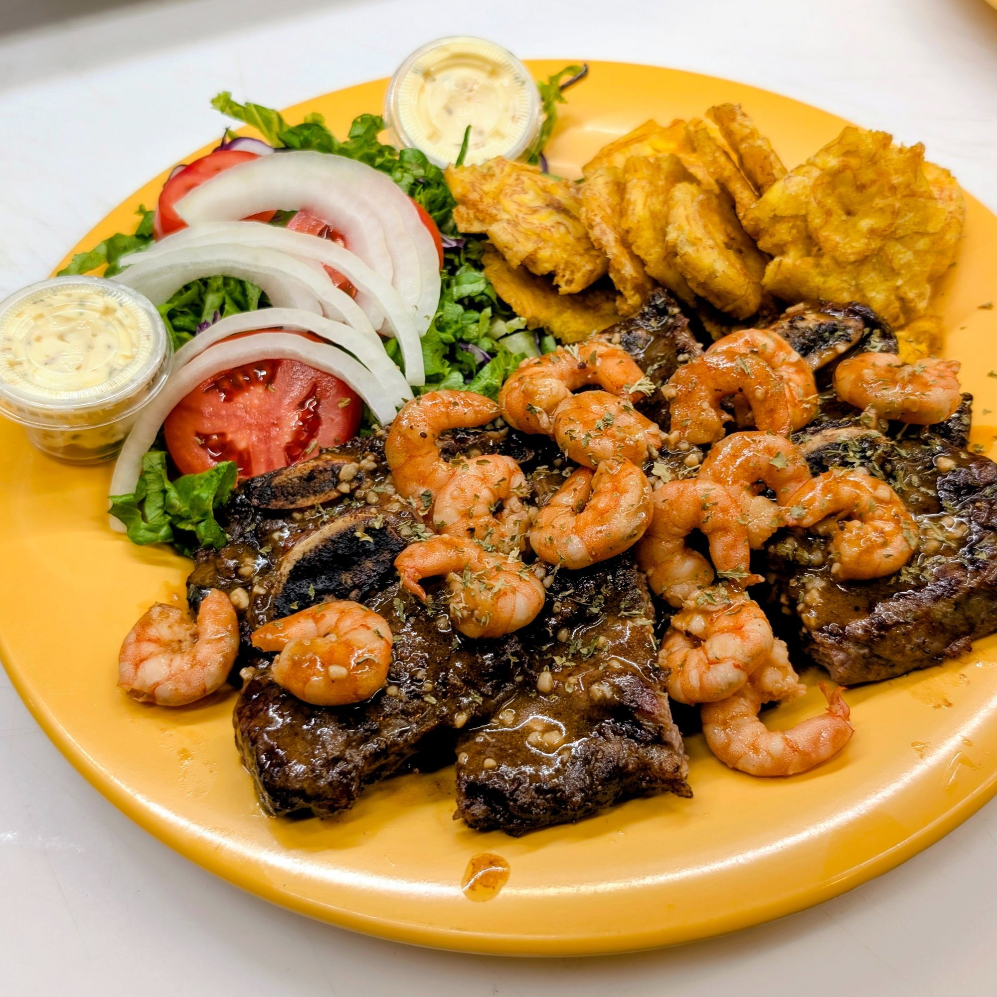 Beef Ribs with Shrimp