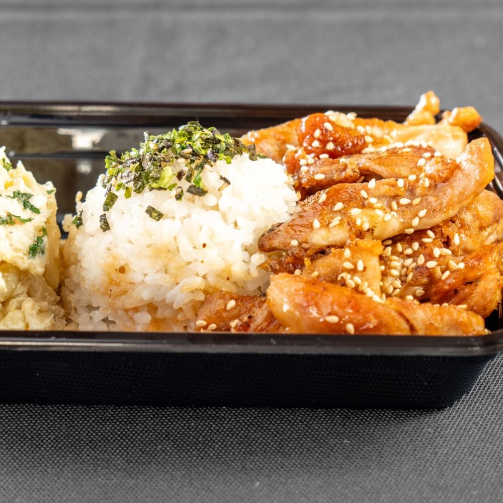 Mini teriyaki chicken plate