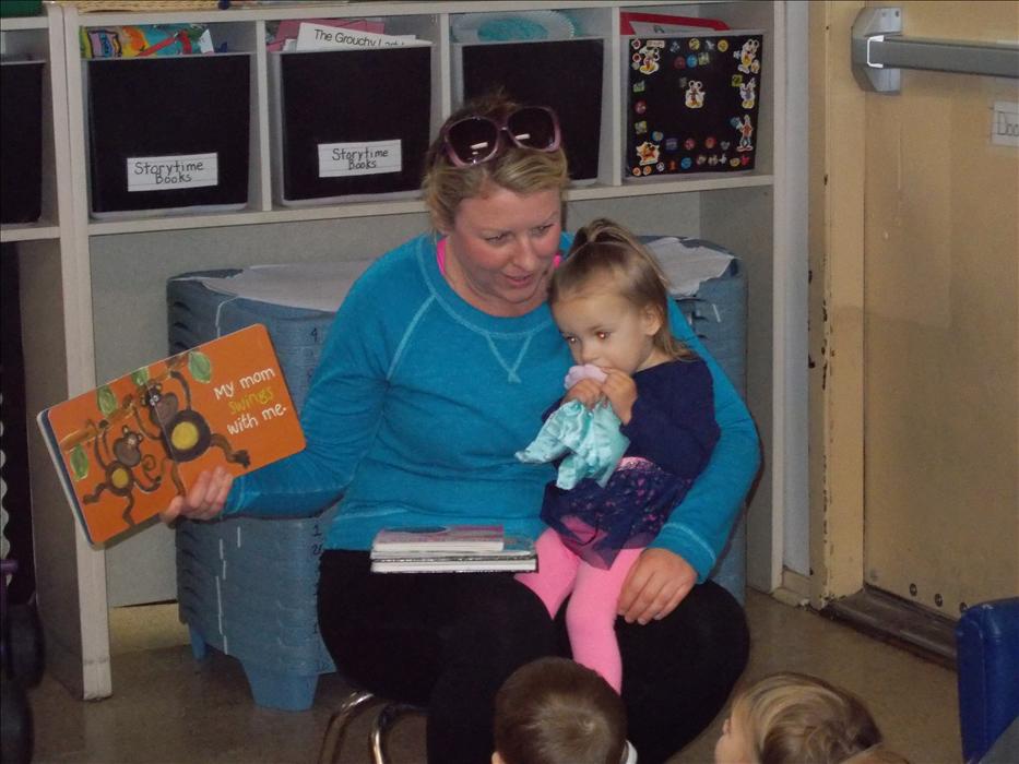 Parent Reader's Visit in the Toddler Classroom