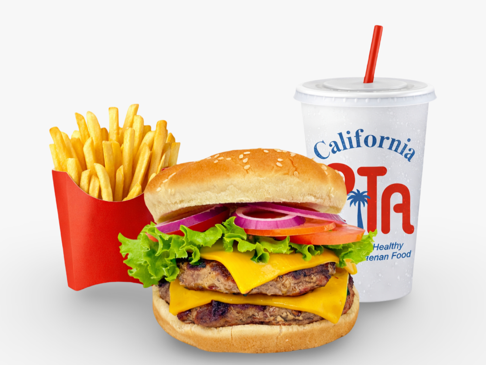 Double Cheese Burger Combo