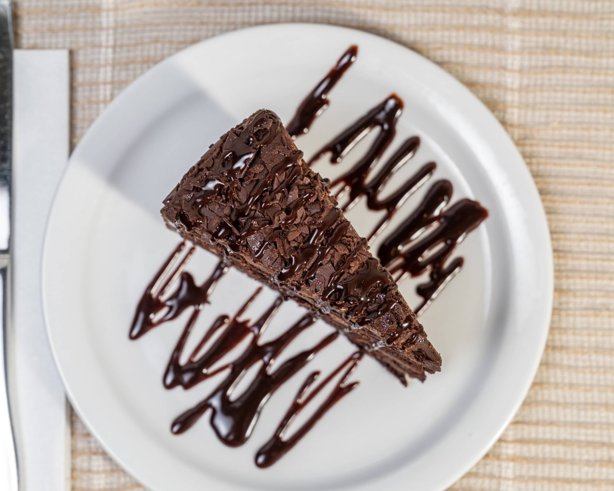 four-layer chocolate cake