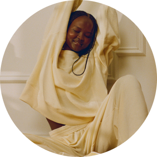 woman wearing hoodie