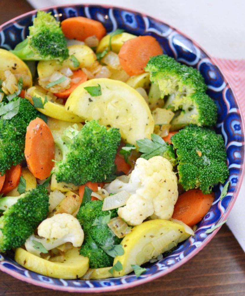 Sautéed Steamed Vegetables