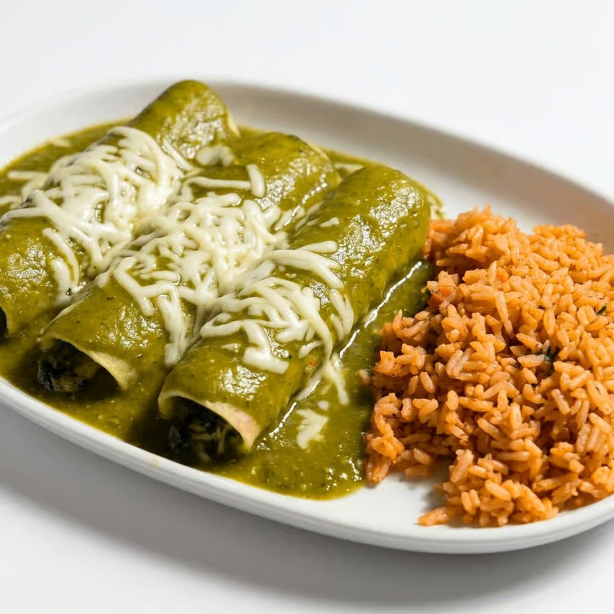 Spinach and Chicken Enchiladas
